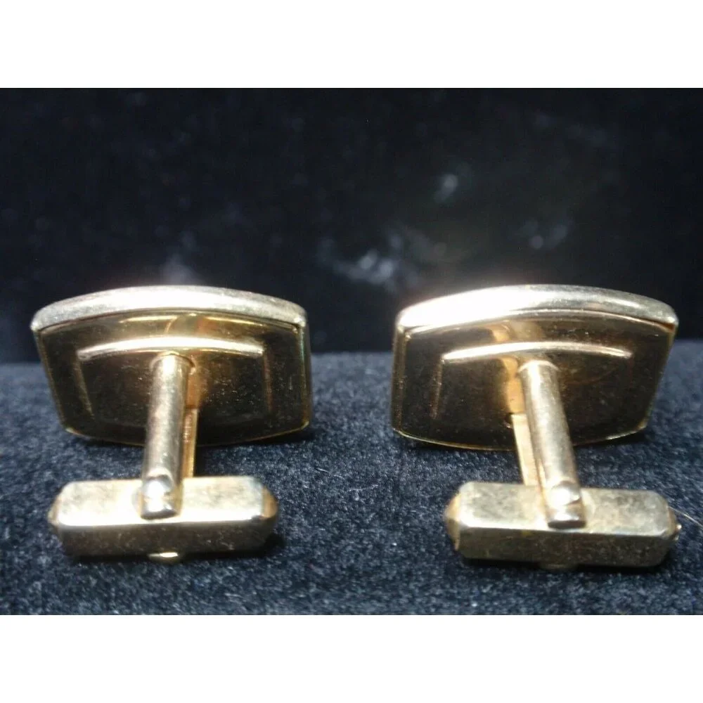 Anson Lucite and Metal Fishing Lure Cuff Links